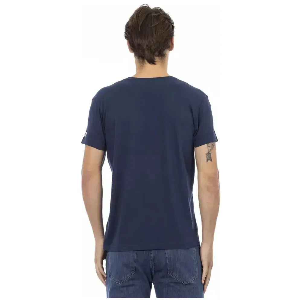 Trussardi Action Blue Cotton Men's T-Shirt TR-22875-M