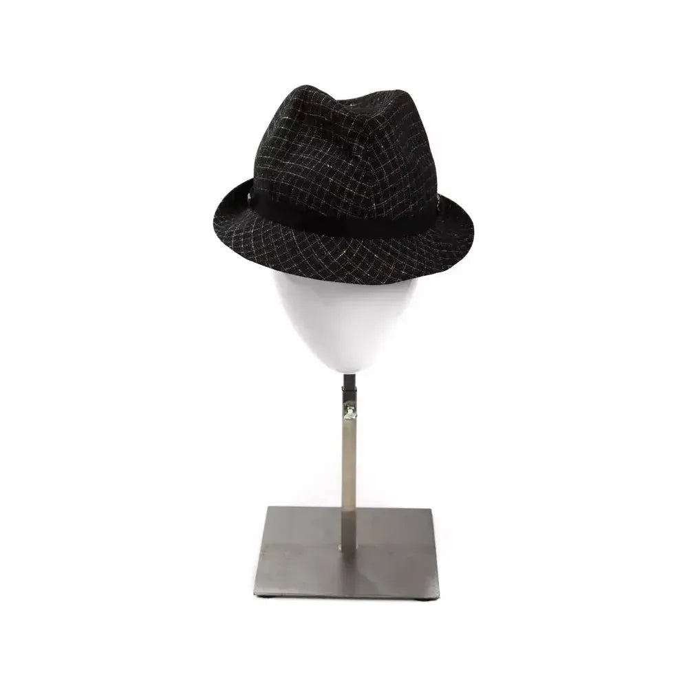 BYBLOS Black Virgin Wool Women Hat 1728,67345744032,Accessories,Black,BYBLOS,Fedora - Hats - Accessories,Hats - Accessories,Hats - Women - Accessories,New with tags,S,Women,Women - Accessories