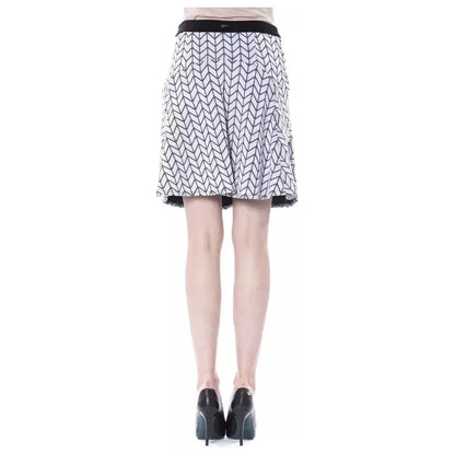 BYBLOS Black Marabou Women Skirt 1728,67345744032,Black and White,BYBLOS,Clothing,IT42|M,IT44|L,IT46|XL,Midi - Skirts - Clothing,New with tags,Skirts - Clothing,Skirts - Women - Clothing,Women,Women - Clothing
