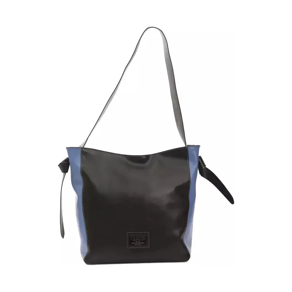 Pompei Donatella Black Leather Women Shoulder Bag