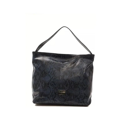 Pompei Donatella Blue Leather Women Shoulder Bag