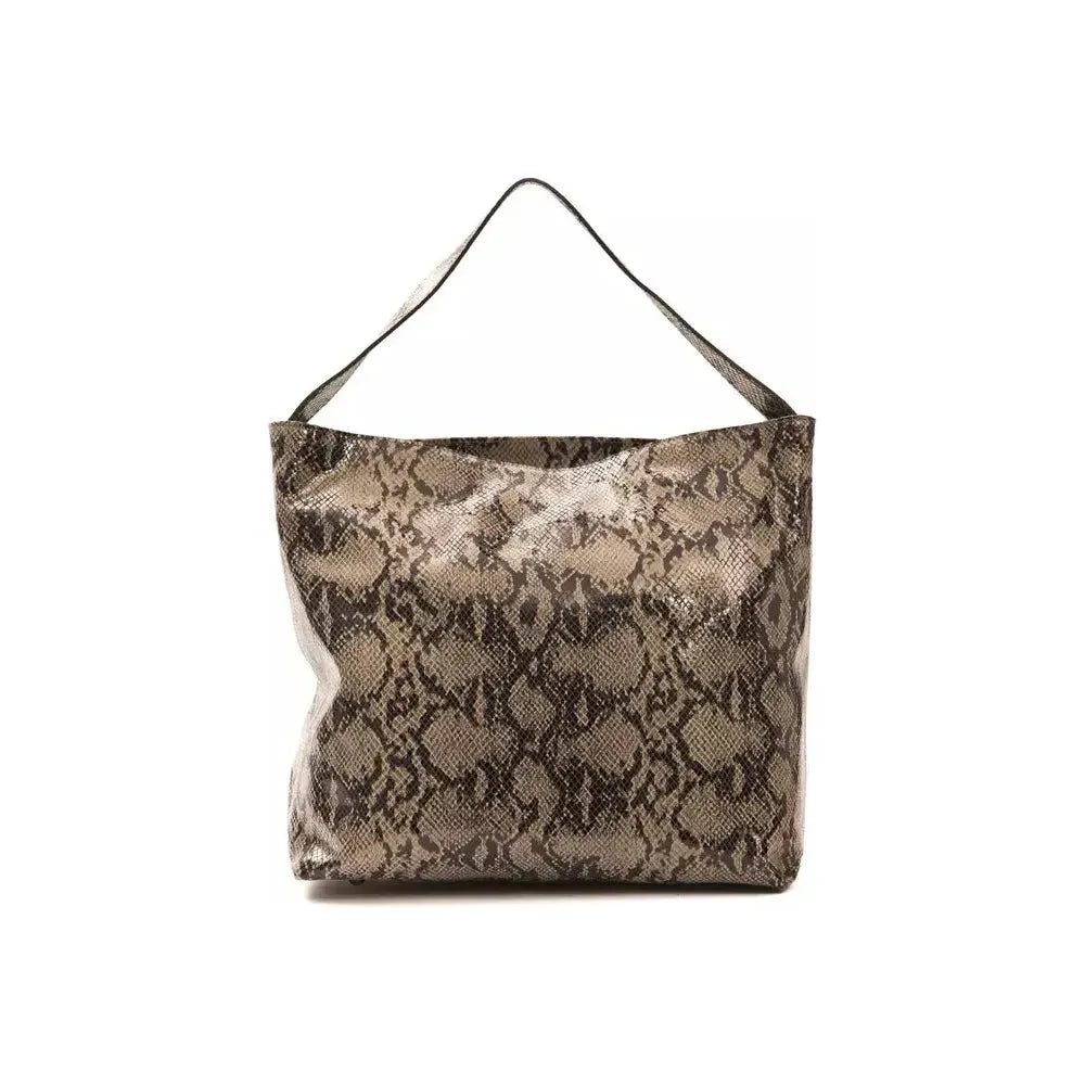 Pompei Donatella Brown Leather Women Shoulder Bag
