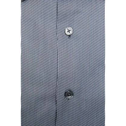 Robert Friedman Blue Cotton Men Shirt