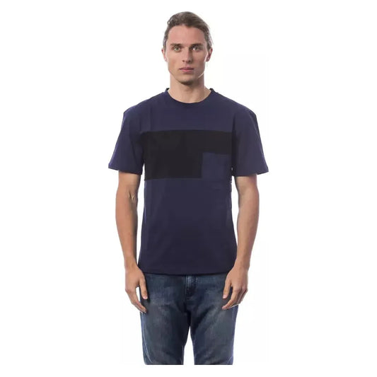 Verri Blue Cotton Men T-Shirt VE-18314-XXL