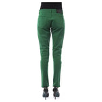 BYBLOS Green Cotton Women Pants BY-17635-W24