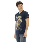 Trussardi Action Blue Cotton Men T-Shirt TR-22837-S