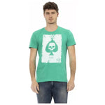 Trussardi Action Green Cotton Men T-Shirt TR-22785-XXL
