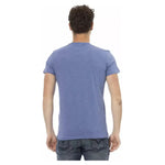 Trussardi Action Blue Cotton Men T-Shirt TR-22729-M