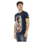 Trussardi Action Blue Cotton Men T-Shirt TR-22685-3XL