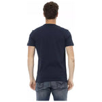 Trussardi Action Blue Cotton Men T-Shirt TR-22685-3XL