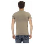 Trussardi Action Green Cotton Men T-Shirt TR-22670-L