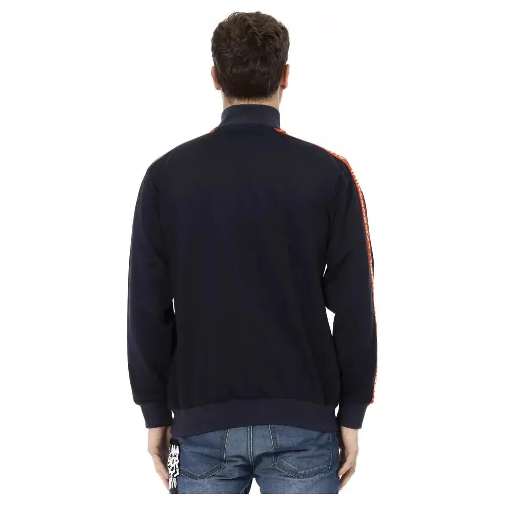 Automobili Lamborghini Blue Polyester Men Sweatshirt AU-22638-M