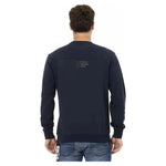 Automobili Lamborghini Blue Cotton Men Sweater with Chest Pocket AU-22642-L