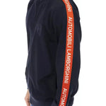 Automobili Lamborghini Blue Polyester Men Sweatshirt AU-22638-M