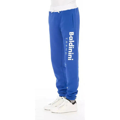 Baldinini Trend Blue Cotton Men's Sport Pant