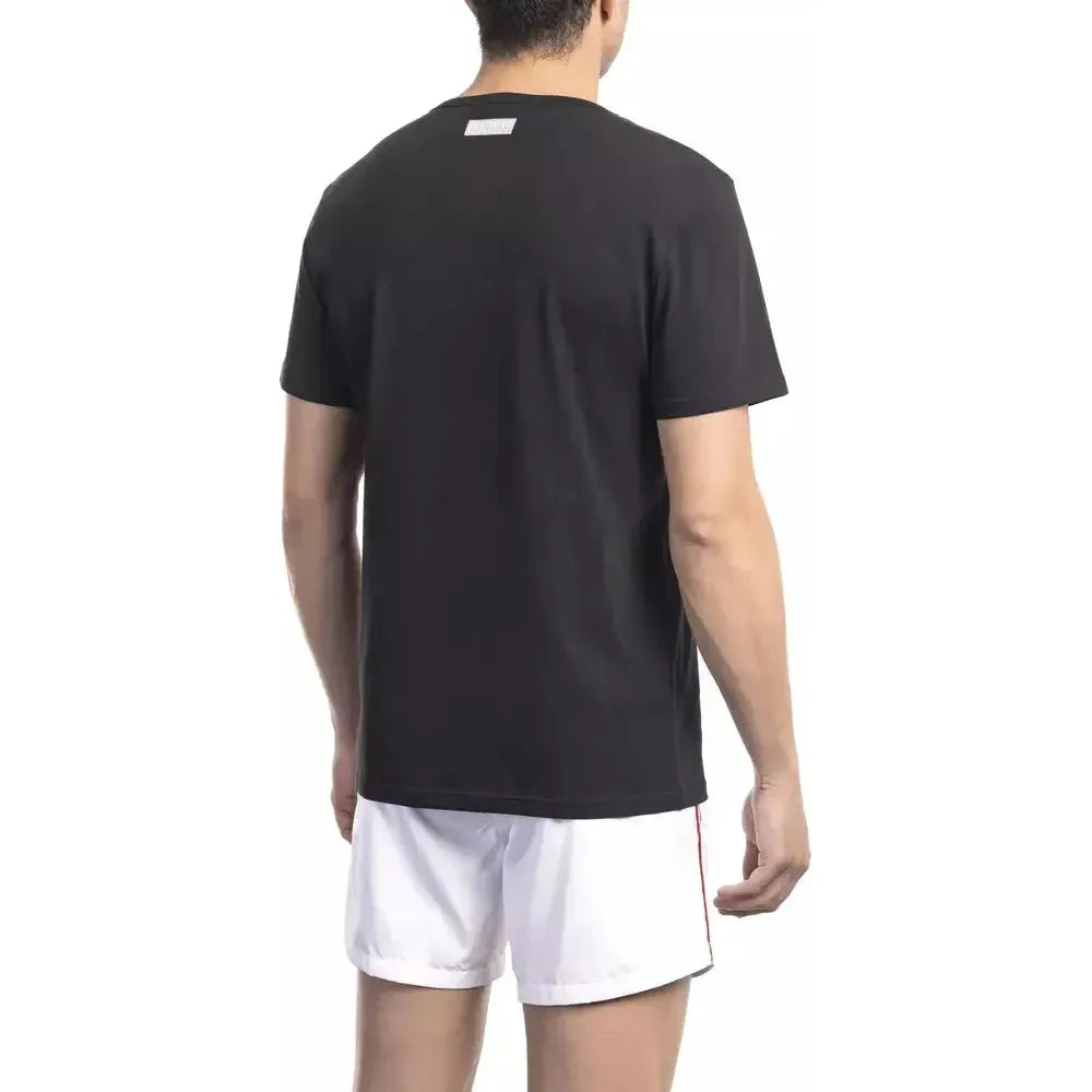 Bikkembergs Black Cotton Men T-Shirt 1728,67345744032,Bikkembergs,Black,Clothing,L,M,Men,Men - Clothing,New with tags,S,Sportswear - Clothing,T-Shirts - Clothing,T-Shirts - Men - Clothing,T-Shirts - Sportswear - Clothing,XL
