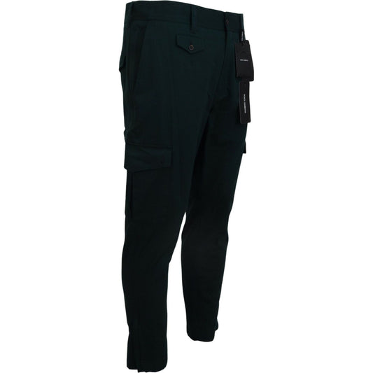 Dolce & Gabbana Green Cargo Cotton Stretch Jeans Pant PAN74539- 44
