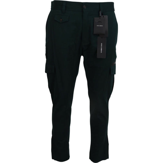 Dolce & Gabbana Green Cargo Cotton Stretch Jeans Pant PAN74539- 44