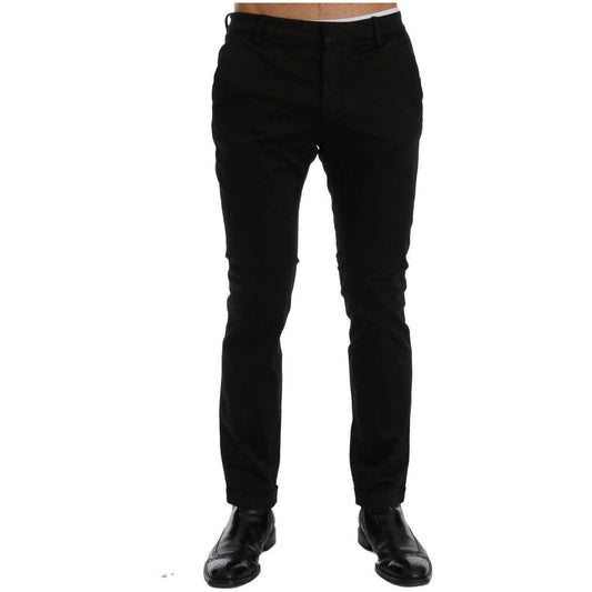 Costume National Black Slim Fit Cotton Stretch Pants 1728,3% Elastane,67345645728,Black,Casual Pants - Pants - Clothing,Clothing,Costume National,IT46 | S,Jeans & Pants - Men - Clothing,Material: 97% Cotton,Men,Men - Clothing,New with tags,Pants - Clothin