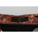 Dolce & Gabbana Metallic Bronze High Waist Skinny Jeans PAN74203- 40