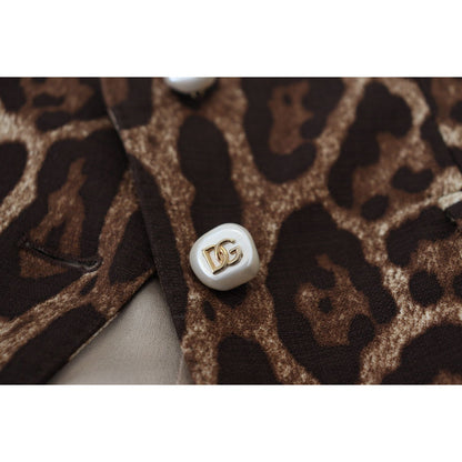 Dolce & Gabbana Brown Leopard Print Wool A-line Mini Skirt 1728,67345645728,Brown,Clothing,Dolce & Gabbana,IT40|S,Material: 100% Wool,Mini - Skirts - Clothing,New with tags,Skirts - Clothing,Skirts - Women - Clothing,Women,Women - Clothing