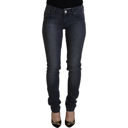 Acht Gray Cotton Skinny Low Waist Women Casual Denim Jeans 1728,67345645728,Acht,Clothing,Gray,Jeans & Pants - Women - Clothing,Jeans Denim - Clothing,Material: 98% Cotton 2% Elastane,New with tags,Skinny Jeans - Jeans Denim - Clothing,W26,Women,Women - C
