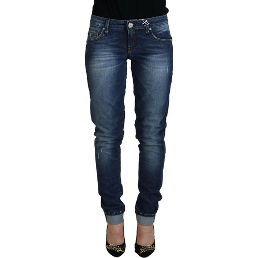 Acht Blue Washed Cotton Slim Fit Women Denim Jeans 1728,67345645728,Acht,Blue,Clothing,Jeans & Pants - Women - Clothing,Jeans Denim - Clothing,Material: 99% Cotton 1% Elastane,New with tags,Slim Fit Jeans - Jeans Denim - Clothing,W25,W28,Women,Women - Clo
