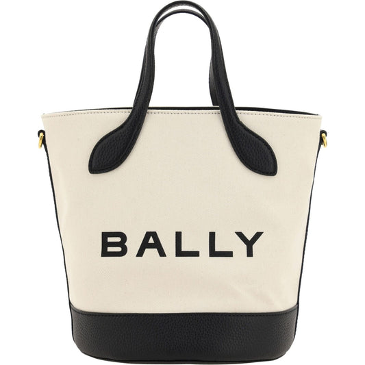 Bally White and Black Leather Bucket Bag 1728,67466920096,Bags,Bally,Black and White,Bucket Bags - Bags,Handbags - Women - Bags,New with tags,Women,Women - Bags