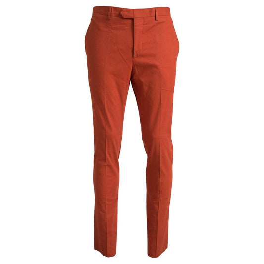 BENCIVENGA Orange Straight Fit Men Formal Trousers Pants 1728,67345645728,BENCIVENGA,Clothing,Dress Pants - Pants - Clothing,IT46 | S,IT50 | L,Jeans & Pants - Men - Clothing,Material: Pure Cotton,Men,Men - Clothing,New with tags,Orange,Pants - Clothing