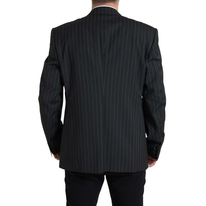 Dolce & Gabbana Dark Gray Single Breasted SICILIA Blazer