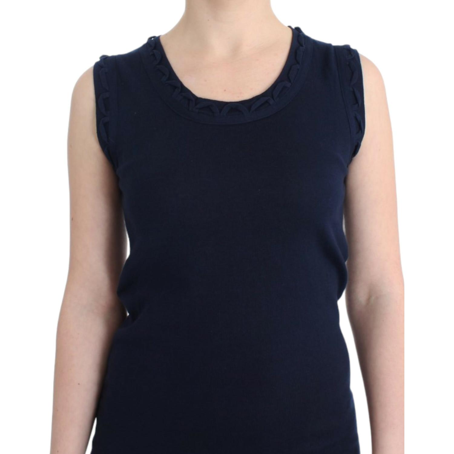 John Galliano Blue cotton jersey dress