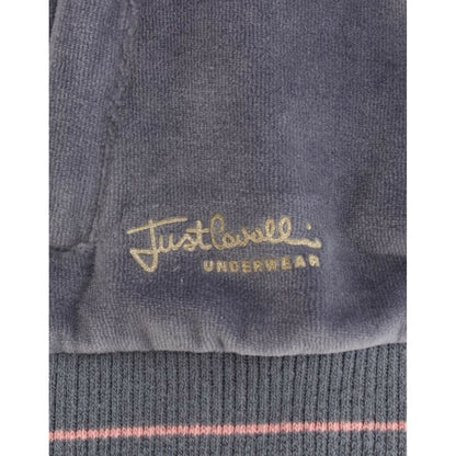 Cavalli Blue velvet zipup sweater1728,20% Polyester,67345645728,Blue,Cardigans - Sweaters - Clothing,Cavalli,Clothing,IT44|L,IT46|XL,Material: 80% Cotton,New with tags,Sweaters - Clothing,Sweaters - Women - Clothing,Women,Women - Clothing