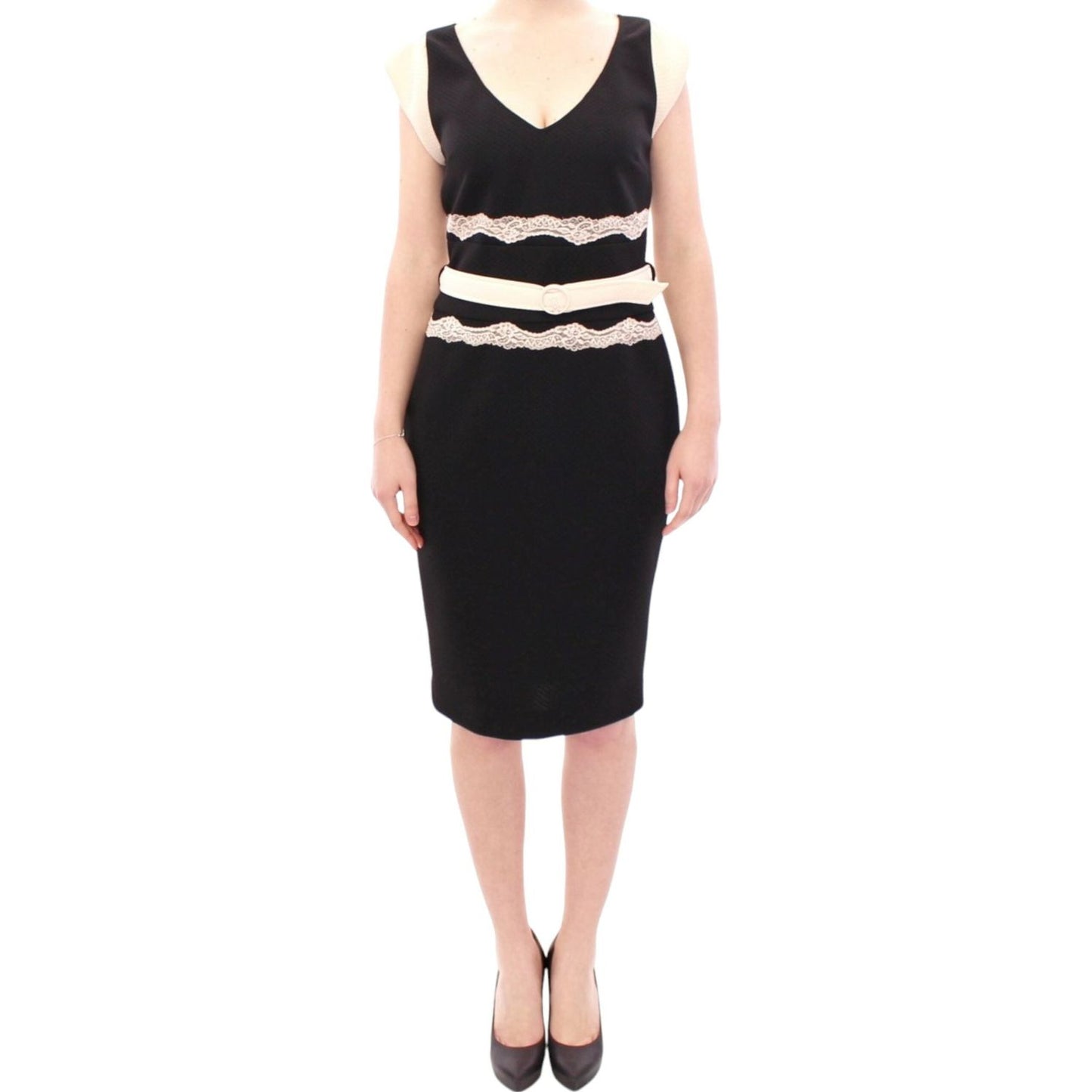Cavalli Black lace sheath dress