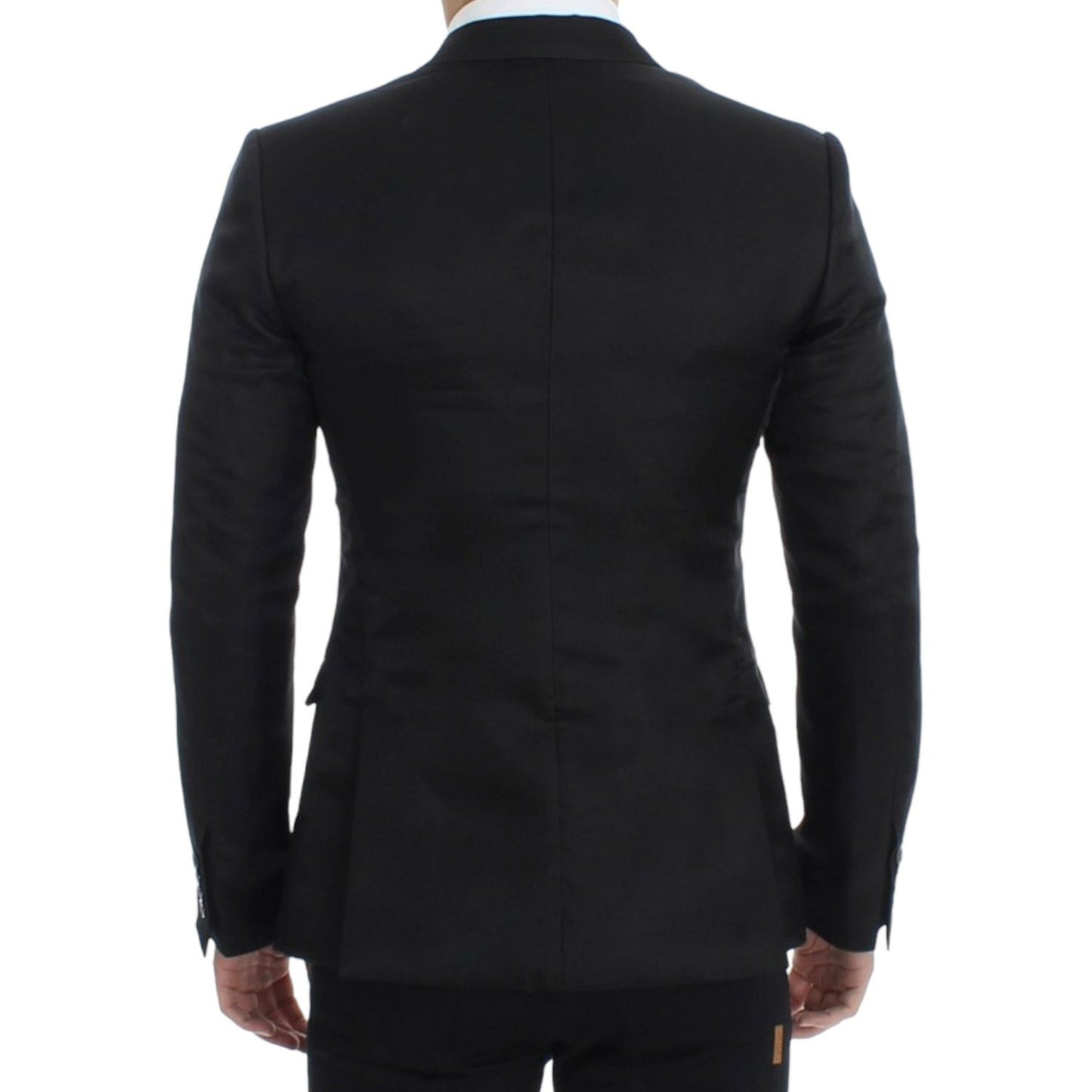 Dolce & Gabbana Black silk slim fit blazer1728,33% Linen,50% Silk,67345645728,Black,Blazers - Men - Clothing,Blazers - Suits & Blazers - Clothing,Clothing,Dolce & Gabbana,IT48 | M,Material: 17% Cotton,Men,Men - Clothing,New with tags,Suits & Blazers - Clo