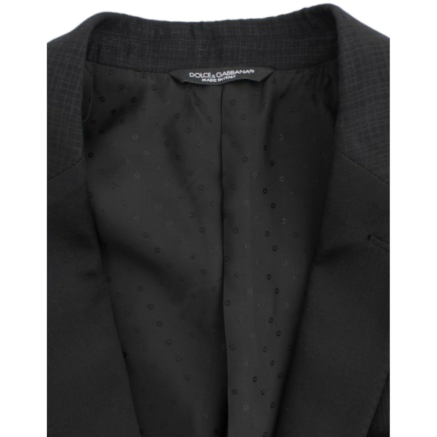 Dolce & Gabbana Black wool MARTINI slim blazer