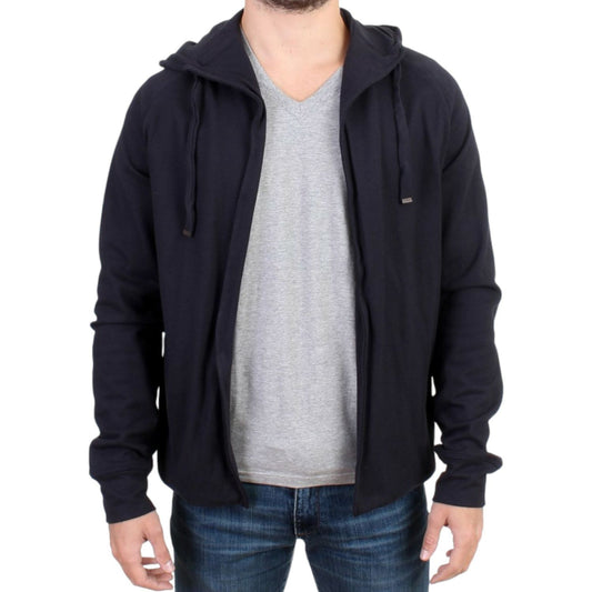 Costume National Blue hooded cotton sweater1728,67345645728,Blue,Clothing,Costume National,Hoodies - Sweaters - Clothing,IT48 | M,IT50 | L,Material: 100% Cotton,Men,Men - Clothing,New with tags,Sweaters - Clothing,Sweaters - Men - Clothing