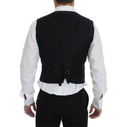 Dolce & Gabbana Gray Wool Blend Vest Gilet Weste 1728,25% Acetate,25% Rayon,67345645728,Clothing,Dolce & Gabbana,Gray,IT48 | M,Material: 50% Wool,Men,Men - Clothing,New with tags,Suits & Blazers - Clothing,Vests - Men - Clothing,Waistcoats - Suits & Blaze
