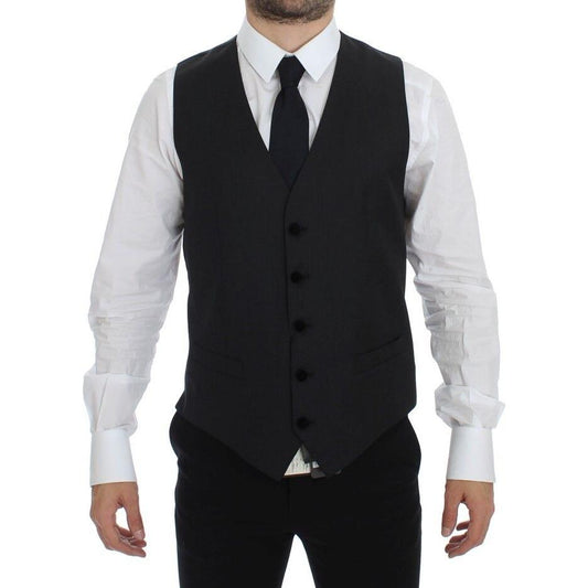 Dolce & Gabbana Gray Wool Formal Dress Vest Gilet Weste1728,67345645728,Clothing,Dolce & Gabbana,Gray,IT48 | M,Material: 100% Wool,Men,Men - Clothing,New with tags,Suits & Blazers - Clothing,Vests - Men - Clothing,Waistcoats - Suits & Blazers - Clothing