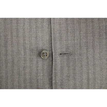 Dolce & Gabbana Gray Striped Wool Single Breasted Vest1728,67345645728,Clothing,Dolce & Gabbana,Gray,IT48 | M,Material: 100% Wool,Men,Men - Clothing,New with tags,Suits & Blazers - Clothing,Vests - Men - Clothing,Waistcoats - Suits & Blazers - Clothing