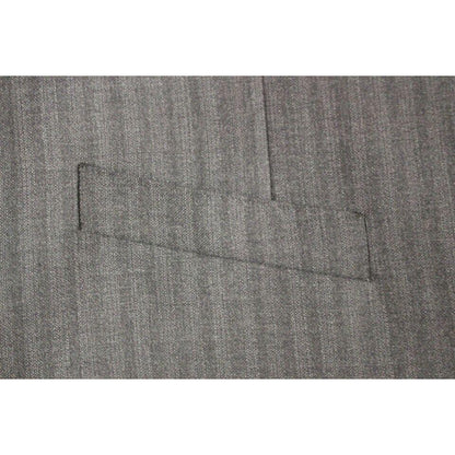 Dolce & Gabbana Gray Striped Wool Single Breasted Vest1728,67345645728,Clothing,Dolce & Gabbana,Gray,IT48 | M,Material: 100% Wool,Men,Men - Clothing,New with tags,Suits & Blazers - Clothing,Vests - Men - Clothing,Waistcoats - Suits & Blazers - Clothing