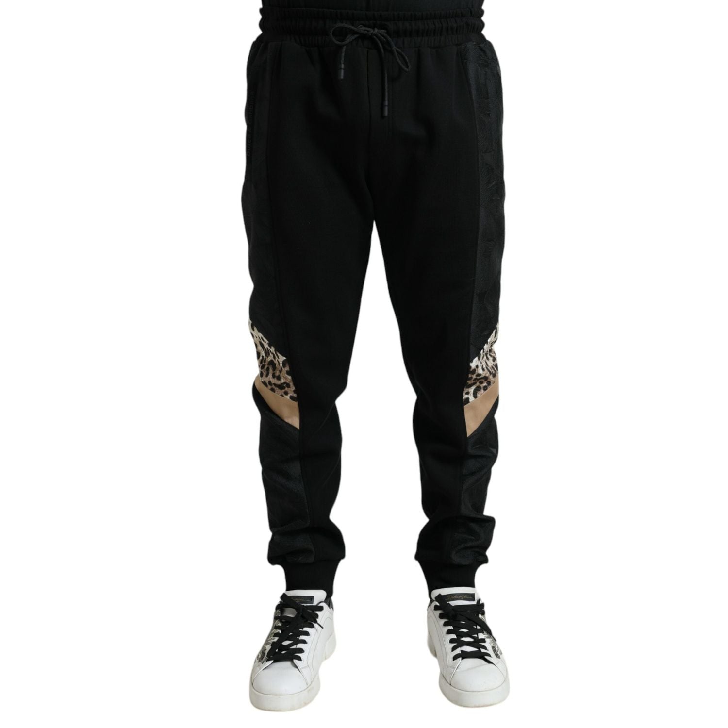 Dolce & Gabbana Black Cotton Slim Stretch Jogger Pants