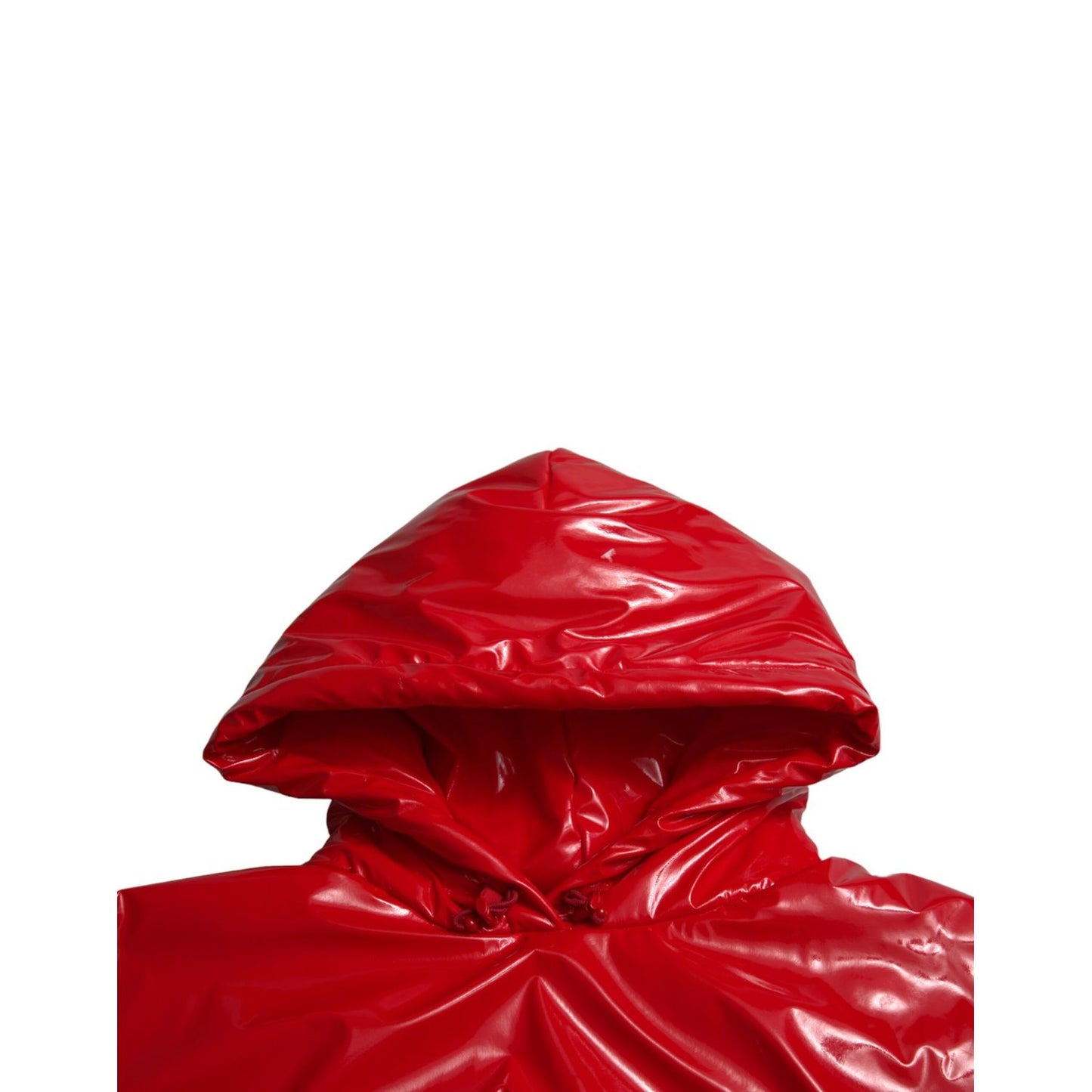 Dolce & Gabbana Shiny Red Hooded Cropped Short Coat Jacket 1728,67345645728,Bombers - Jackets & Coats - Clothing,Clothing,Dolce & Gabbana,IT40|S,Jackets & Coats - Clothing,Jackets & Coats - Women - Clothing,Material: 80% Polyester 12% Polyurethane 8% Elas