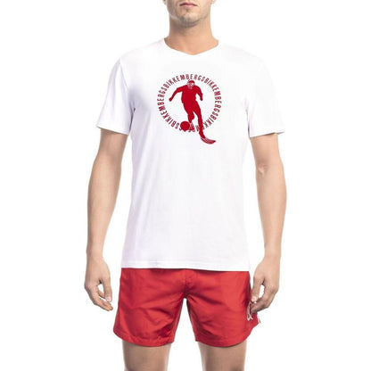 Bikkembergs White Cotton Men's T-Shirt
