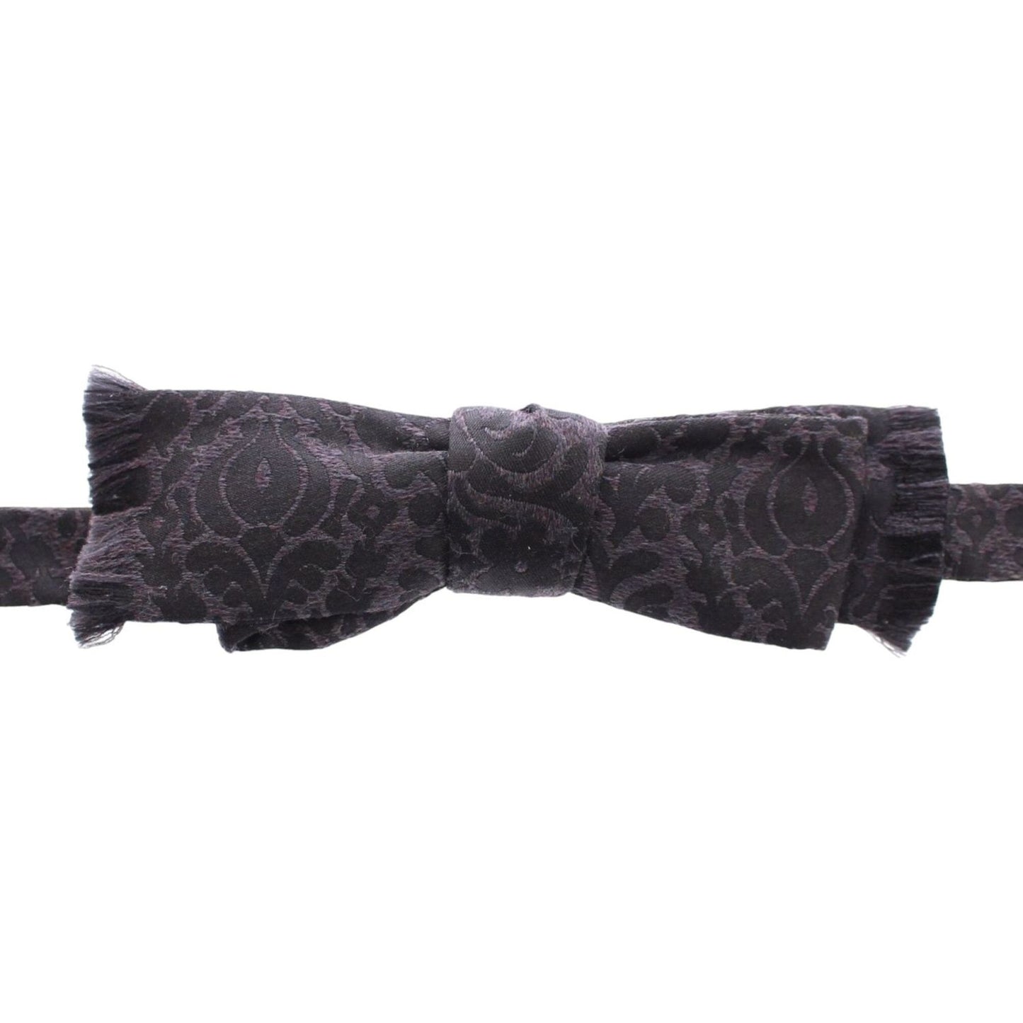 Dolce & Gabbana Gray Black Wool Bow Tie1728,40% Wool,67345645728,Accessories,Bowties - Ties and Formal Accessories - Accessories,Dolce & Gabbana,Gray,Material: 60% Silk,Men,Men - Accessories,New with tags,Ties & Bowties - Men - Accessories,Ties and Formal