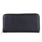 Baldinini Trend Chic Black Leather Zip Wallet BA-12279