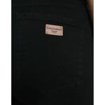 Dolce & Gabbana Black Cotton Mid Waist Skinny Denim Jeans PAN75002-42