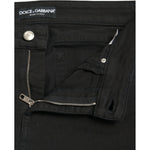 Dolce & Gabbana Black Cotton Mid Waist Skinny Denim Jeans PAN75002-42