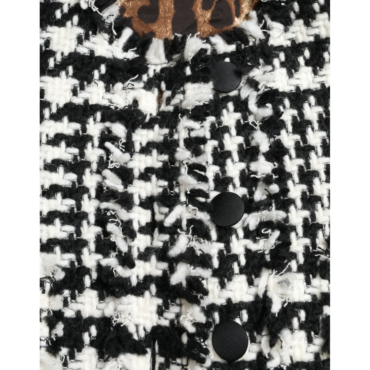 Dolce & Gabbana Black White Houndstooth Trench Coat Jacket 1728,67345645728,Black and White,Clothing,Dolce & Gabbana,IT40|S,Jackets & Coats - Clothing,Jackets & Coats - Women - Clothing,Material: 59% Acrylic 22% Cotton 10% Wool 6% Polyester 3% Other Fiber