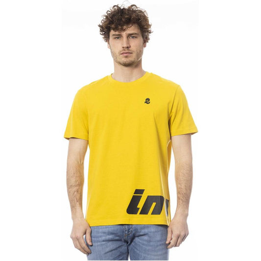 Invicta Yellow Cotton Men T-Shirt IN-24038-M