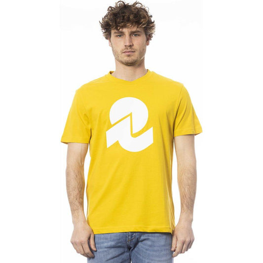Invicta Yellow Cotton Men T-Shirt IN-24032-S